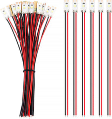 25 PCS 17mm Prewired LED Strip Lights 2835 SMD 12V–18V White Flexible