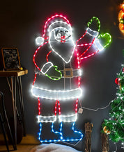 Vibrant LED festive lights Santa decoration for Christmas
