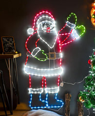 Vibrant LED festive lights Santa decoration for Christmas