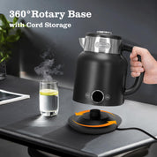 Taylor Swoden 1.7L Electric Kettle – Variable Temperature Control, LED Display, Fast Boil, Double Wall, Keep Warm, Black
