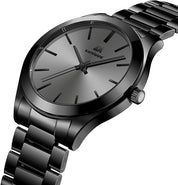 Men’s Stainless Steel Analog Quartz Watch – 30M Waterproof Business Designer Wristwatch