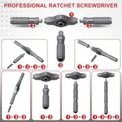 66-in-1 Magnetic Ratchet Screwdriver Set for Precision Repair