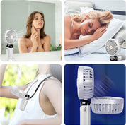 Portable USB Rechargeable Handheld Fan 5 Speeds