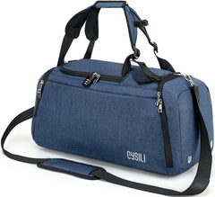 42L Waterproof Gym Duffel Bag with Shoe Compartment, Wet Pocket & Lock – Unisex