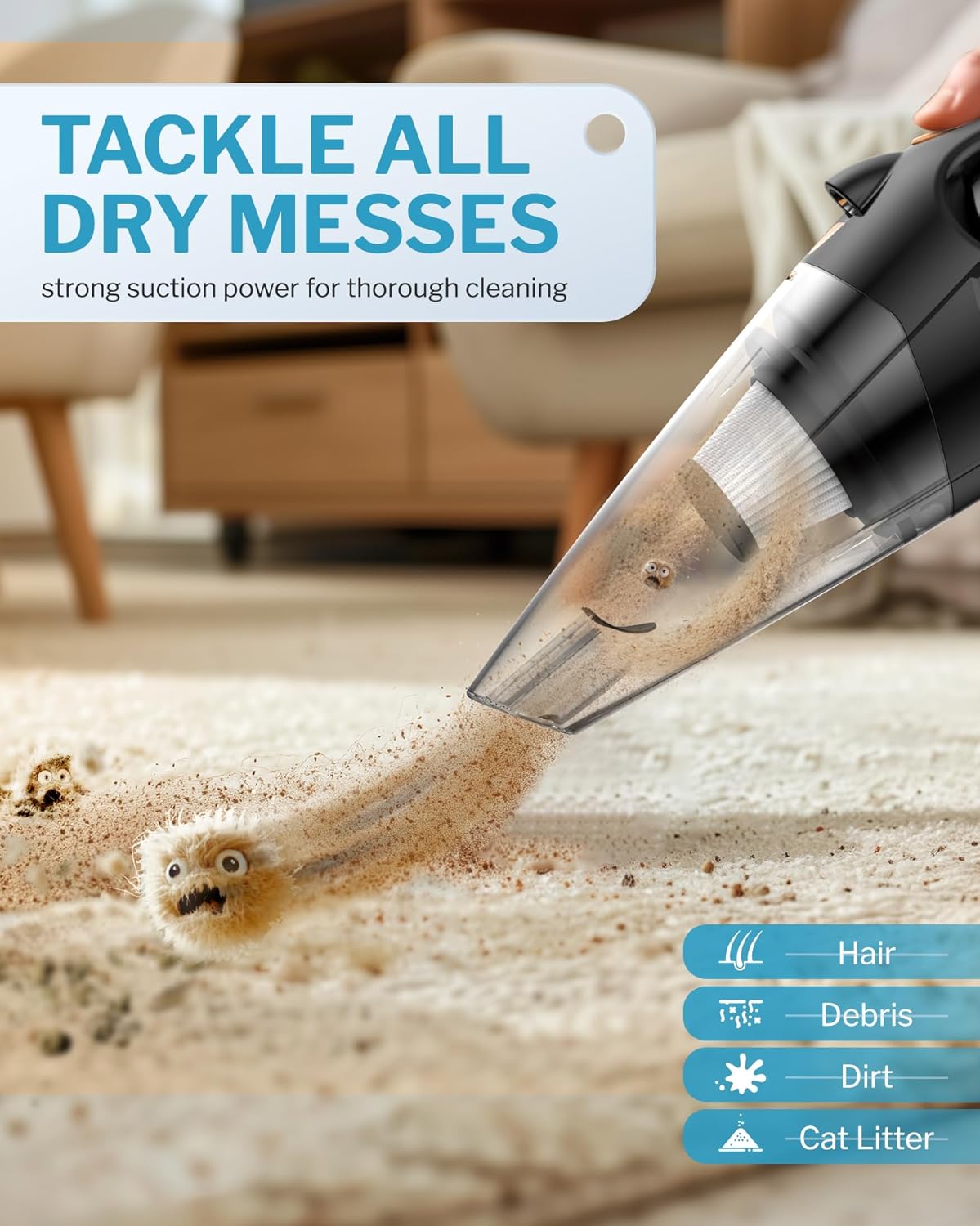 Powools Cordless Handheld Vacuum Cleaner