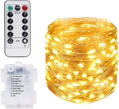 Curtain Fairy Lights, Waterproof LED String Lights with Remote & Timer for Indoor/Outdoor Decoration