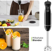 Hand Blender 3-in-1 Immersion Stick Blender | Electric Handheld with Stainless Steel Blade, Egg Whisk & 700ml Beaker - Black HB3202