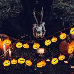 Pumpkin String Lights HIDARLING – 10ft, 20 LED Waterproof Halloween Outdoor Lights in Warm White