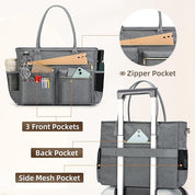 Women’s 15.6" Laptop Tote Bag – Teacher, Nurse & Work Briefcase with Insulated Pocket