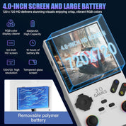 V40 Retro Handheld Game Console – 40,000 Games, 4" IPS Screen, 256GB, 4000mAh Battery