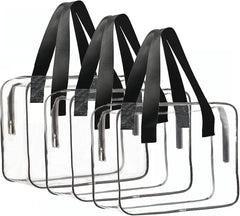 2 Pcs Clear Toiletry Bags – Large Waterproof Transparent Makeup & Travel Organizers