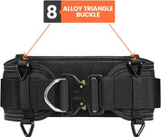 Padded 29'' Tool Belt for Men, Adjustable Work Belt with Heavy Duty Buckle Back Support for Carpenters, Electricians & Gardeners