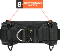 Padded 29'' Tool Belt for Men, Adjustable Work Belt with Heavy Duty Buckle Back Support for Carpenters, Electricians & Gardeners