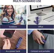 Foldable USB Handheld Fan 3 Speed Power Bank