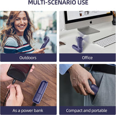 Foldable USB Handheld Fan 3 Speed Power Bank