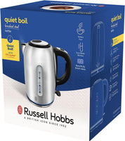 Quiet Boil Stainless Steel Kettle 1.7L Rapid Boil, Limescale Filter
