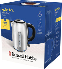 Quiet Boil Stainless Steel Kettle 1.7L Rapid Boil, Limescale Filter