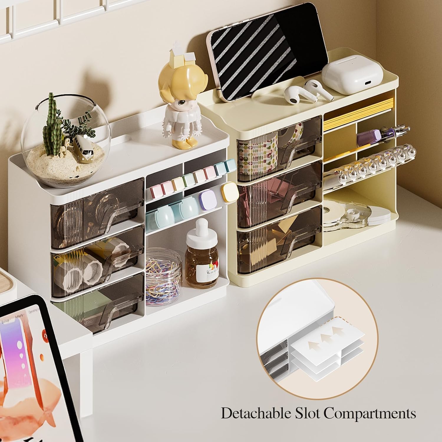 Makeup Organizer with Drawers – Multi-Function Cosmetic & Skincare Storage Box