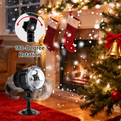 Outdoor LED Snowfall Projector Light with Multiple Lighting Effects