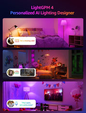 1521LM AI Smart RGB Light Bulb 12W 4 Pack