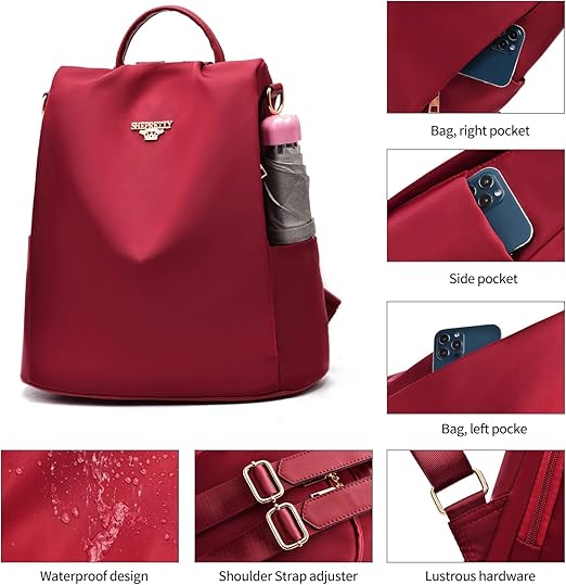 Anti-Theft Travel Backpack for Women – Stylish Shoulder Rucksack for Work & Trips