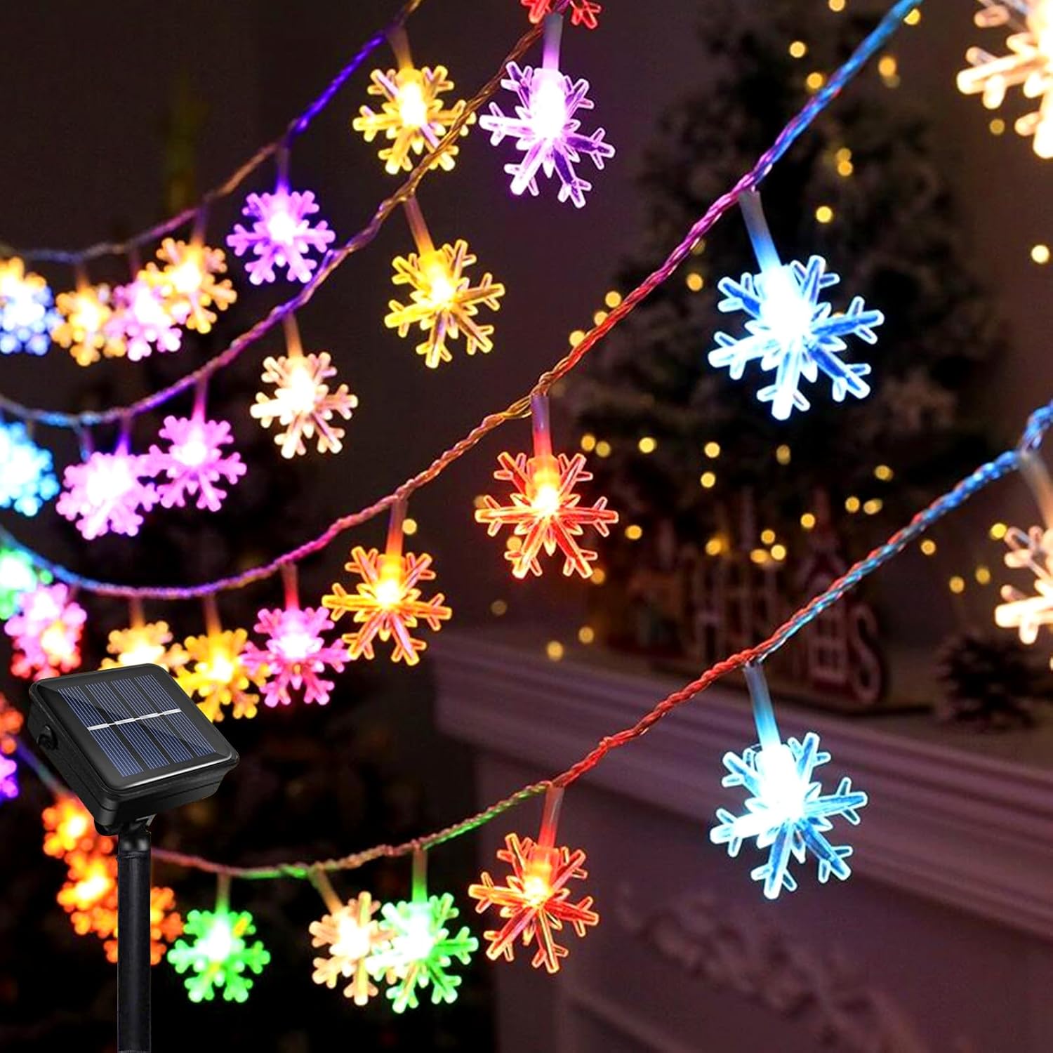 Solar String Lights for Garden, 39ft with 100 LEDs, 8 Modes, Waterproof Solar-Powered Fairy Lights for Outdoor Weddings, Christmas, Parties, and Holiday Decorations