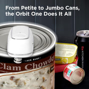 Kitchen Mama Orbit One Rechargeable Can Opener – White – Hands-Free, Type-C Charging