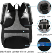 Travel Laptop Backpack 15.6" – Lightweight Anti-Theft USB Charging Work & School Bag