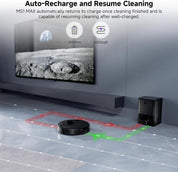 MS1MAX Robot Vacuum with Mop 5000Pa Suction