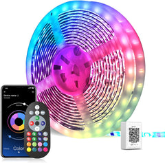 Mexllex LED Strip Lights 30m, Ultra-Long LED Lights Strip Music Sync, App Control with Remote