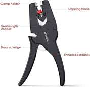 Automatic Wire Stripper, Cable Stripper Tool Electrical, Wire Stripping Tool with Self-Adjusting Jaws, Light and Portable