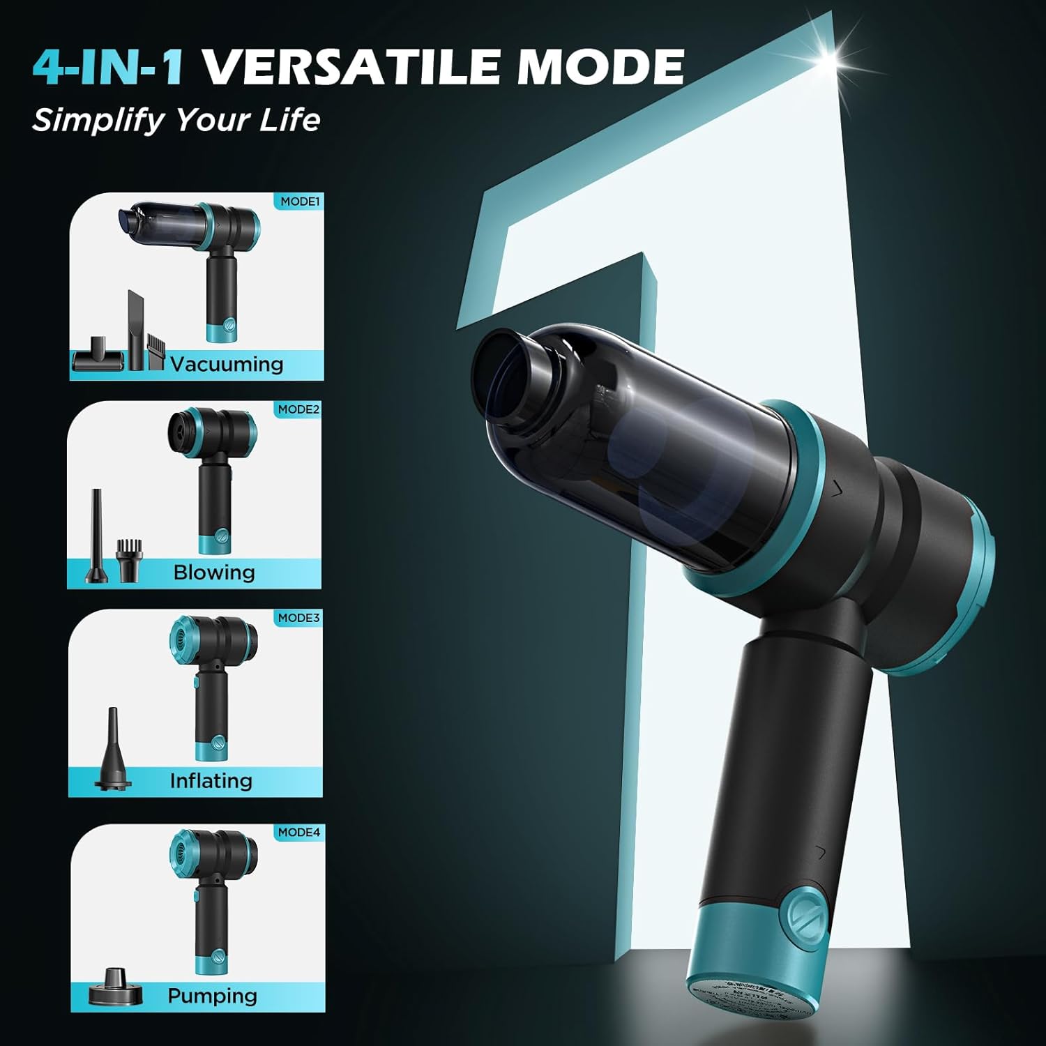 Handheld Cordless Car Vacuum Cleaner 15000Pa