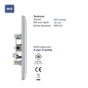 BG Electrical Single Co-Axial Socket