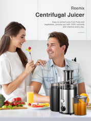 500W Centrifugal Juicer Machine with Wide Mouth Feed Chute, 2 Speeds