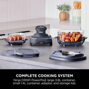 CRISPi 3.8L Portable Air Fryer 4-in-1 | Air Fry, Roast, Keep Warm & Recrisp | Compact Space-Saving Design | 1700W