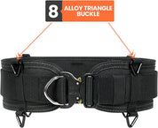 Padded 36'' Tool Belt for Men, Adjustable Work Belt with Heavy Duty Buckle Back Support for Carpenters, Electricians & Gardeners
