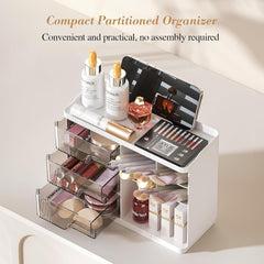 Makeup Organizer with Drawers – Multi-Function Cosmetic & Skincare Storage Box