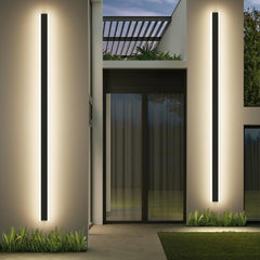 Outdoor Modern Wall Light - 60CM, 18W 1100LM Long Strip Wall Sconce with 3000K Warm White Light, IP65 Rainproof for Porch, Garden, Patio, and Garage