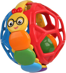 Baby Einstein Bendy Ball Rattle Toy – Easy-Grasp BPA-Free Oball for Babies 3+ Months