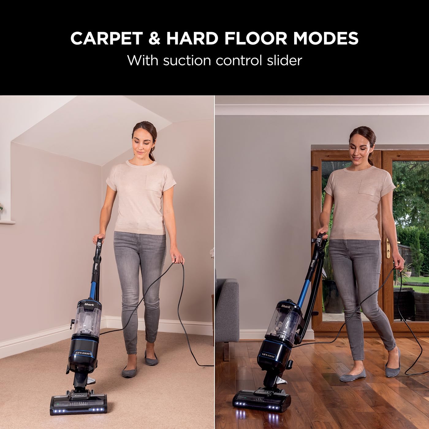 Shark Blue/Black Corded Upright Vacuum Cleaner 750W with Lift-Away & LED