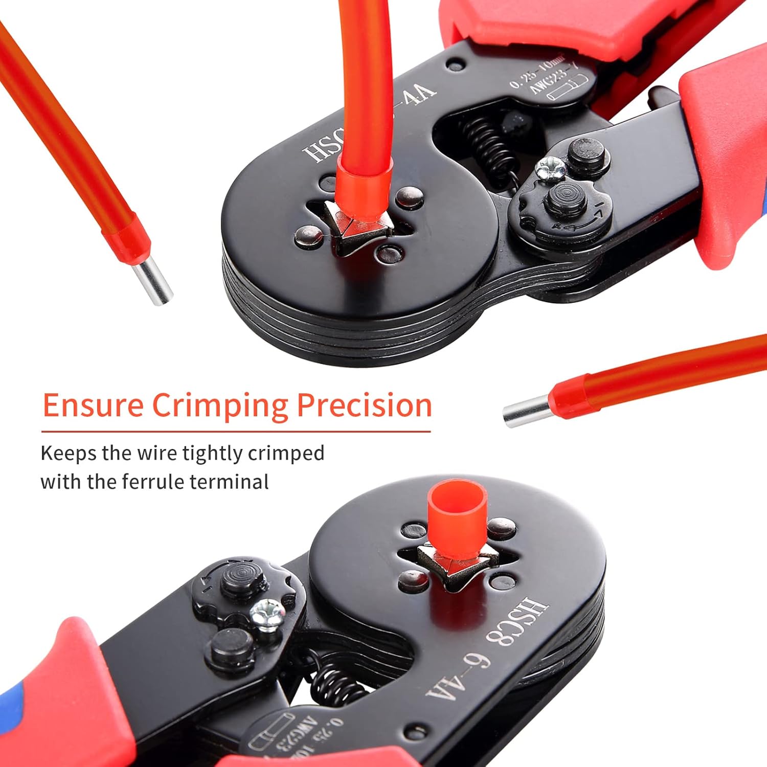 Ferrule Crimping Tool Kit 0.25-10mm² with 1250 Terminals