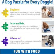 Dog Activity Strategy Game – Interactive Flip Board Intelligence Toy for Dogs