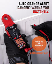 Mini Digital Clamp Meter True RMS AC/DC Voltage Tester