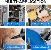 Grixz Silver Handheld Vacuum Cleaner 22000Pa Cordless Mini Portable