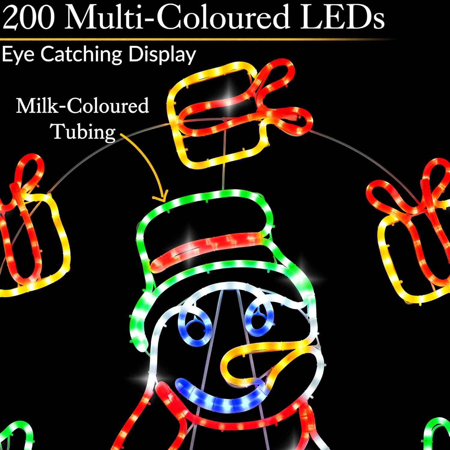 Light Up Juggling Snowman Outdoor Christmas Decoration – 200 LED