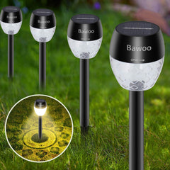 Solar Lights Outdoor Garden, Garden Lights Solar Powered with Unique Sunflower Pattern,2 Lighting Mode,IP65 Waterproof Solar Ornament Lights for Christmas Garden Patio Pathway Yard,8 Pack