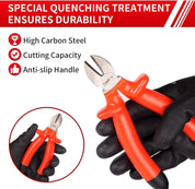 1000V Insulated Side Cutters 160mm & 200mm Pliers Set