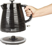 Devon 1.7L Black Electric Kettle – Lightweight, Cordless, Stylish, Fast Boil, Tea & Coffee, Perfect for Small Kitchens