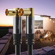 KabelDirekt – 4K TV Aerial Cable, Coaxial Cable, 90° Angled – 2m – Digital & Analogue – Available in 0.5-20m (Angled Plug/Socket, DVB-C/DVB-T/DVB-S, black)