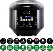Yum Asia Bamboo IH Rice Cooker 1.5L – Ceramic Bowl & LED Touch – UK/EU